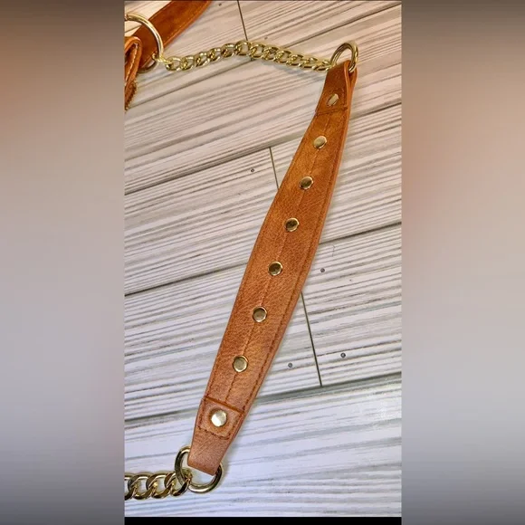 sOLD Steve Madden Brown Vegan Leather Crossbody Satchel - Picture 15 of 16